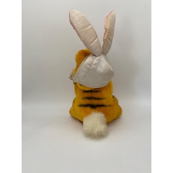 Rare 1981 Easter Bunny Garfield Plush: Vintage Cartoon Cat Collectible by Dakin - Picture 3 of 10